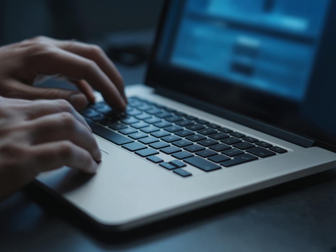 Laptop on a desk
